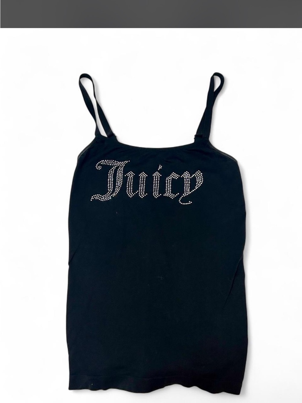 Juicy Couture Black Rhinestone 'Juicy' Camisole